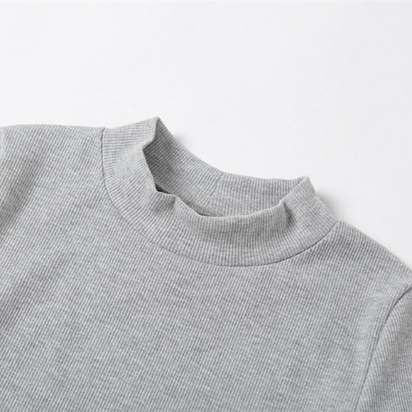 Long Sleeve Turtleneck Hooked Corset Dress - Picture 7 of 10